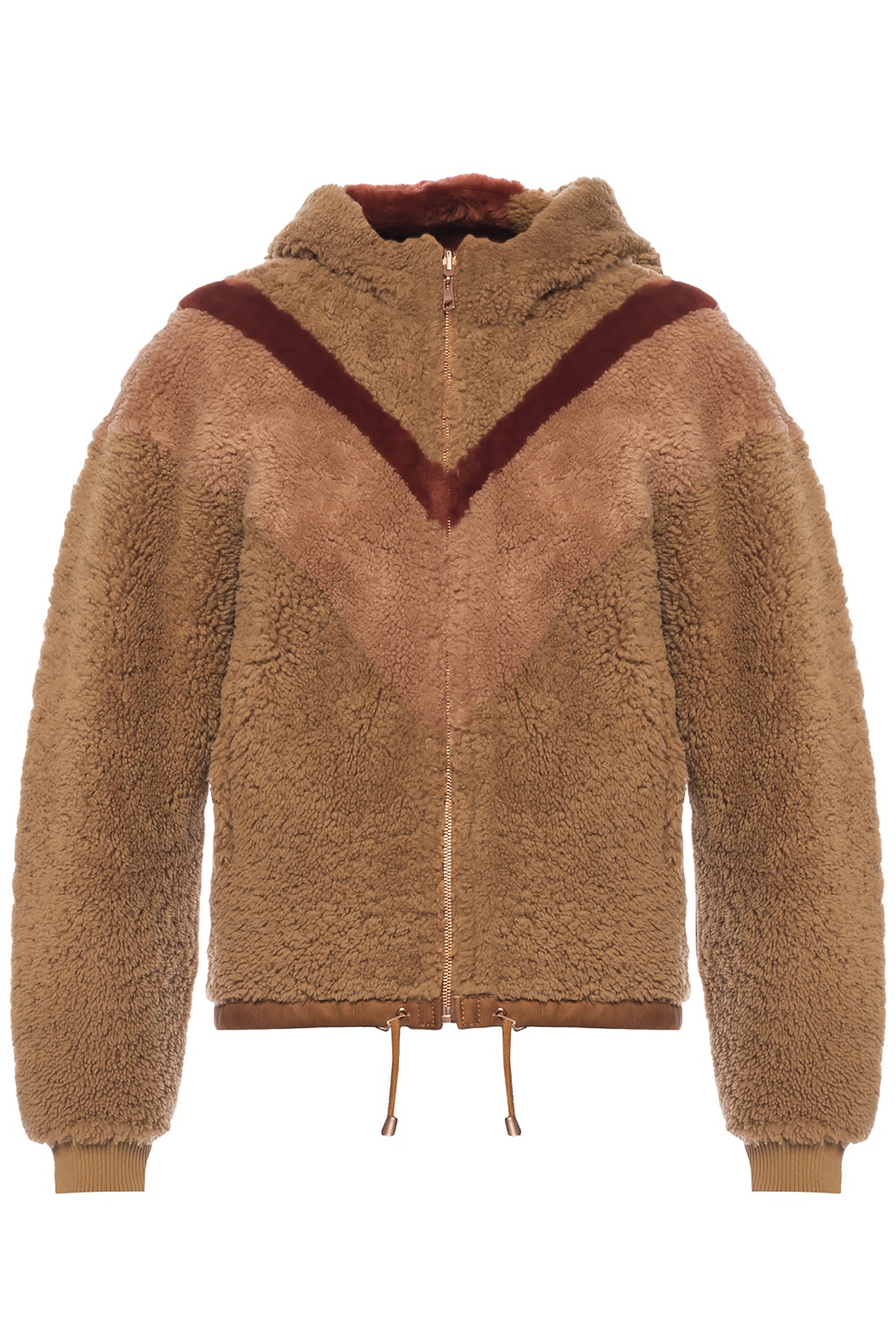 Brown Hooded fur jacket See By Chloé - Vitkac Canada